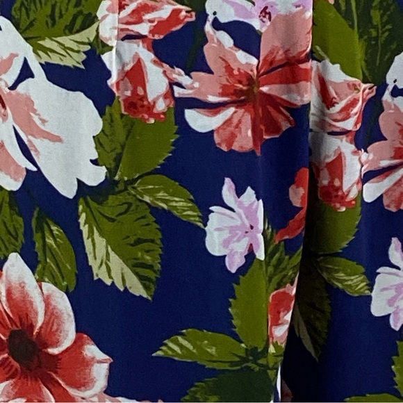 Gianni Bini Floral Halter Style Ruffle Wide Led Jumpsuit - Picture 2 of 2